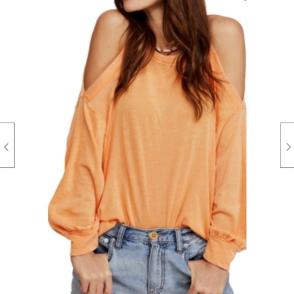 Free People Tops - Free People Chill Out Could Shoulder Top Pullover